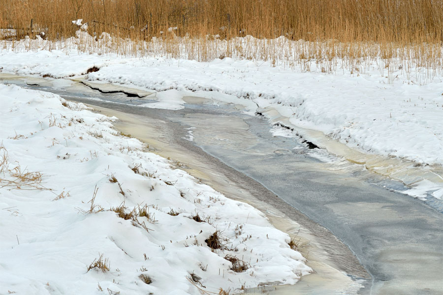 Frozen river