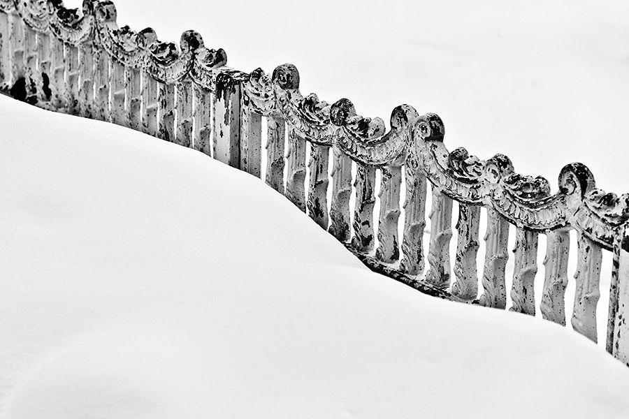 fence into nothingness